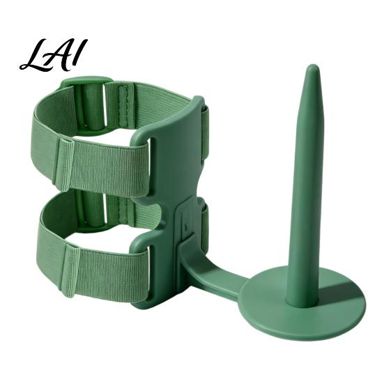 Smooth Rotation Yarn Spinner Wearable Holder with Arm Strap Rotating Ball Dispenser Armband Adjustable Anti-Tangle Stand Crocheting & Knitting
