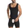 Herren Shapewear Bauchkontrolle Bodysuit Ganzkörperformer Fajas Kompressionsshirts Shorts Schlanker Bauch Korsett Ärmellose Unterhemden Jumpsuit