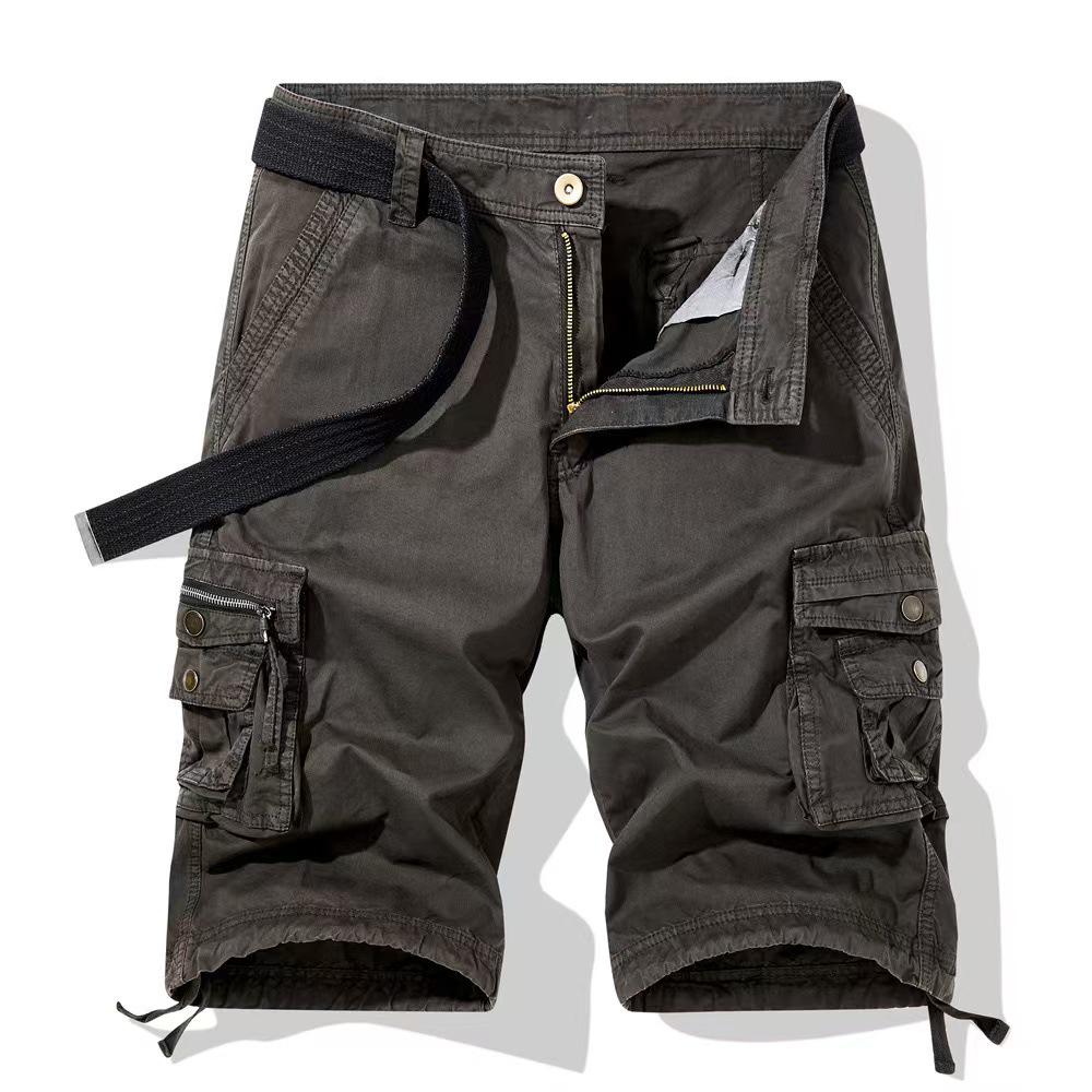 Мужские повседневные шорты 2022 года, весна/лето, легкие, рабочие 34 темно-серого