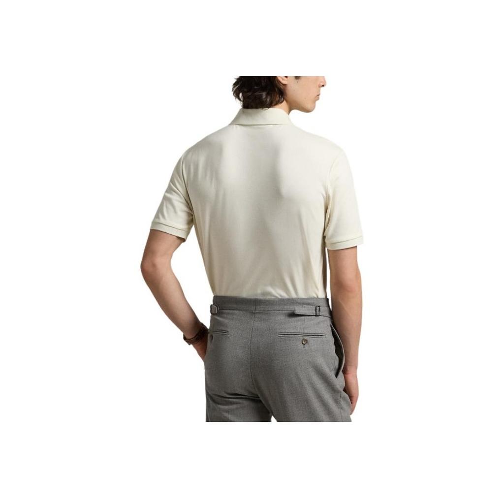 Polo Ralph Lauren Logo Embroidered Polo Shirt Men Tops White MNPOKNI1N822945-101