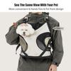 Cat Carrier Chest Bag Ergonomic Double-strap Breathable Dog Backpack Carrier Front Bag for Nail Clipping Traveling Walking