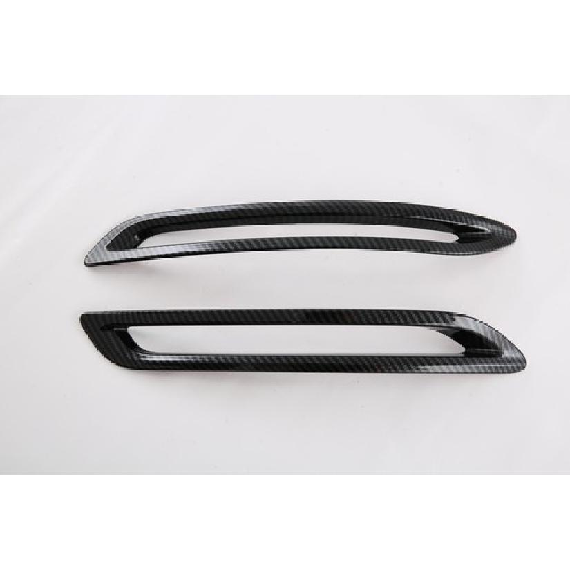Rear Fog Light Tail Lamp Lid Cover Trim For Honda Accord 2pcs Carbon Fiber