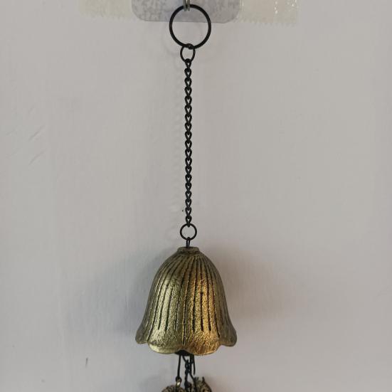Halloween Witch Bell Wind Chime Hanging Metal Bell Farmhouse Rustic