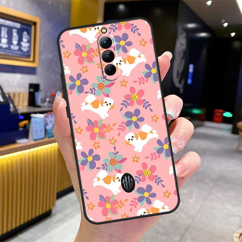 Cartoon Shih Tzu Dog Case For Nubia Red Magic 10 9 8 Pro Plus 6 7 6S 7S Pro 5G 6R RedMagic 9S 8S Pro Plus Cover