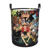 Japanese Manga One Piece Laundry Basket Foldable Anime Clothes Hamper for Household Clothes Storage Organization