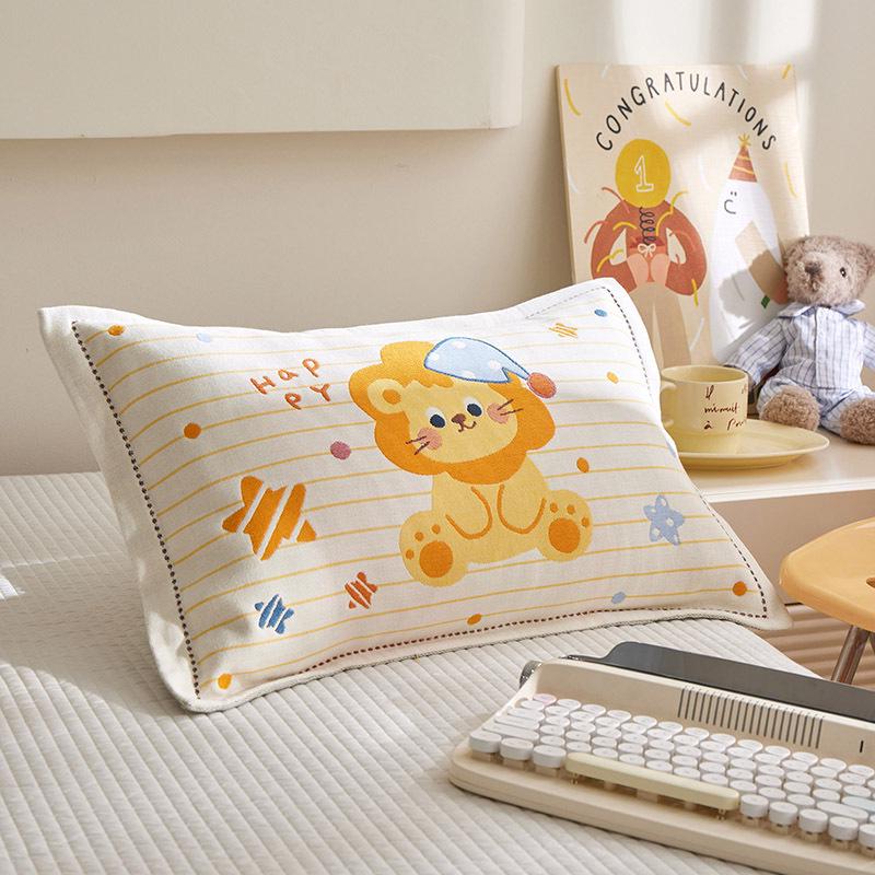 2026 Kids Cartoon Pure Cotton Pillowcase - Breathable, Sweat-Absorbent, Machine Washable, Easy To Clean, No Pilling.