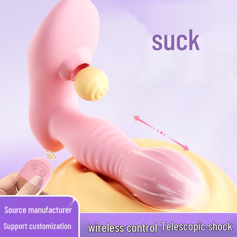 Silent Wearable Vibrator: Telescopic Massager & Intimate Masturbation Toy for Women