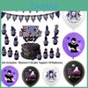 Decorações de Festa de Aniversário com Tema de Série de TV de Terror Balões de Látex Toppers de Bolo e Bandeirinhas