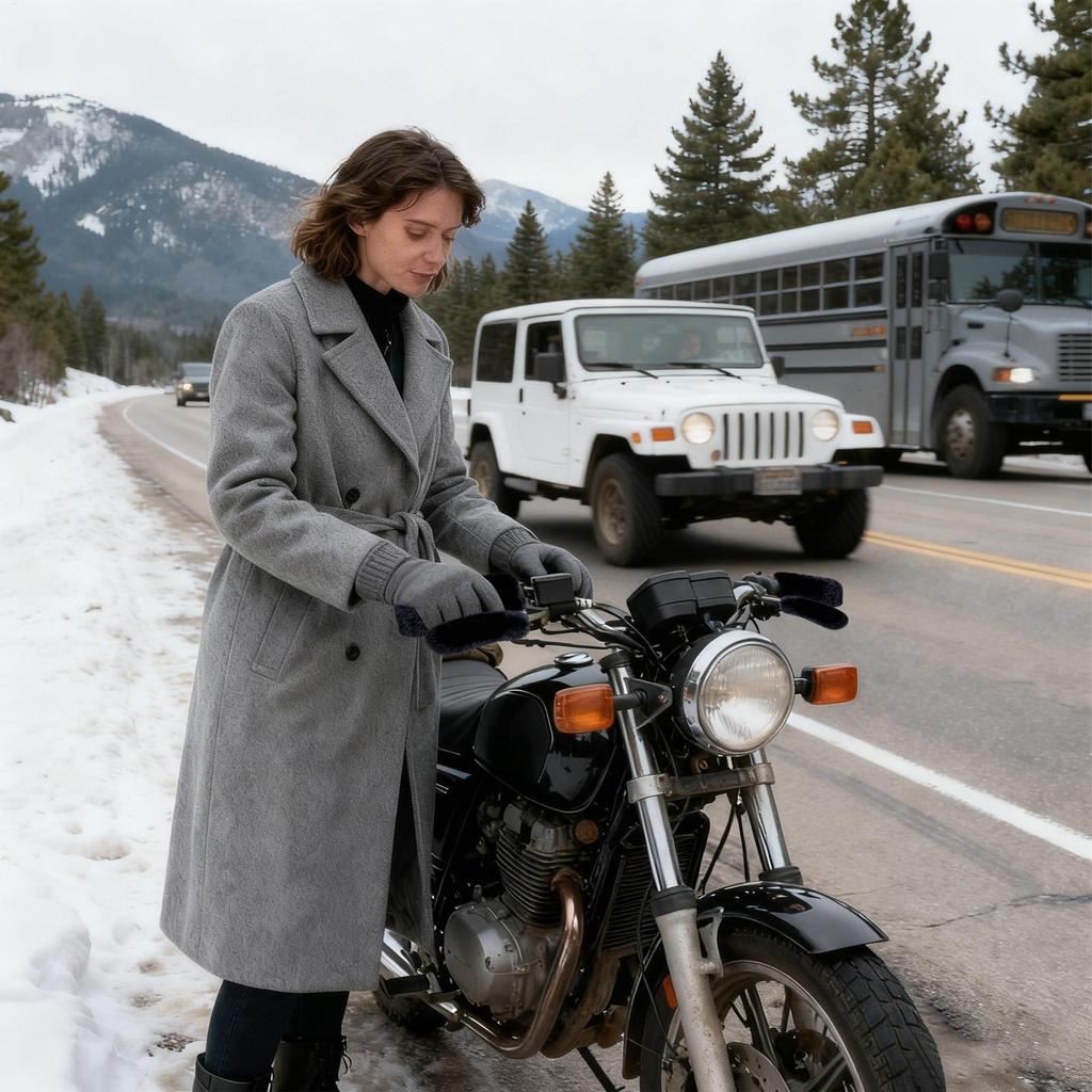 Motorcycle Handlebar Cover Plush Hand Guard Windproof Handlebar Grip Cover For Motorbike Riding Snowmobile Atv Winter Summer