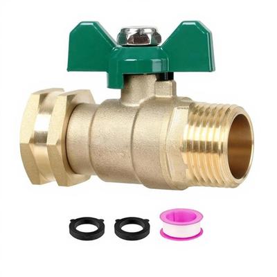 Heavy Type T Brasses Water Pipe Fitting Leakproof Easyly Installation For Gardening Tool And Equipment
