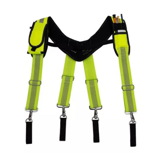 Work Tool Belt Suspenders for Construction Electrician Tool Belt with Adjustable Straps with Detachable Phone Pencil Holder Reduce Stress