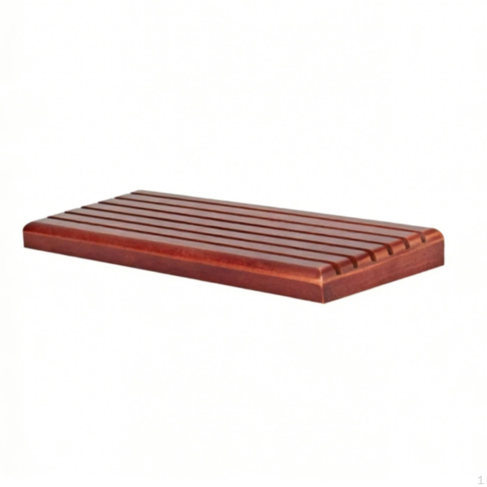 Wooden Medal Display Stand Solid Wood Construction Commemorative Rack Grooved Slots Tabletop