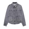 Fashion Style 2024 Autumn New Women's Clothing Stylish Cotton Long Sleeves Denim Jacket Coat 0108229