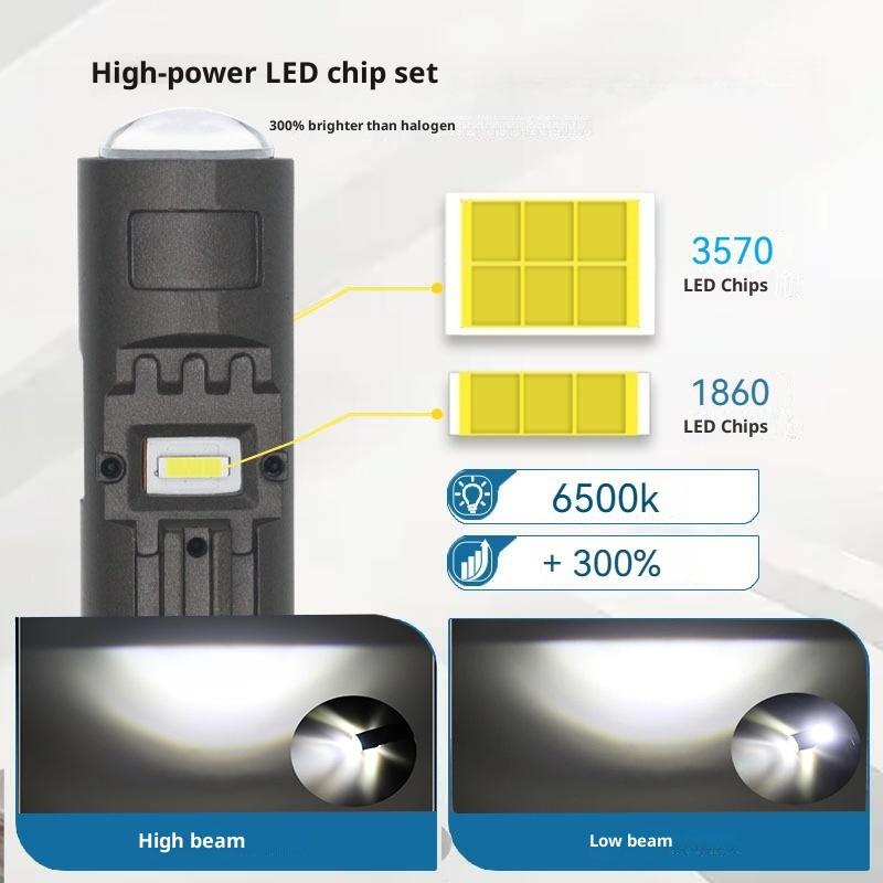 1Pcs Csp Moto Led H4 Ba20D P15D Motorcycle Headlight Bulb Super Bright 1450Lm Motos Accessories High Lo Beam Fog Light 12V