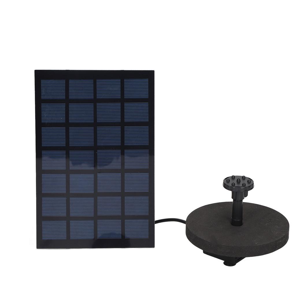 Solar Springbrunnenpumpe Direktantrieb 6 Düsen Geringer Stromverbrauch Solar Schwimmender Springbrunnen für Garten