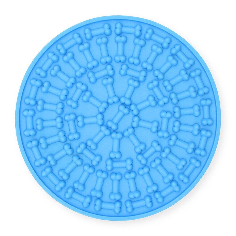 

Щенок Домашний питомец Собака Коврик для лизания Отвлекающий фактор Медленная кормушка Коврики для лизания Лизательные коврики Угощайте собак синий