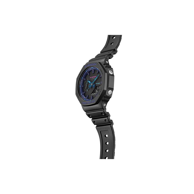 G-Shock City Battle Casual Fashion Trend Shockproof Waterproof Quartz Movement Resin Strap Watch Men watches Black GA-2100VB-1APR