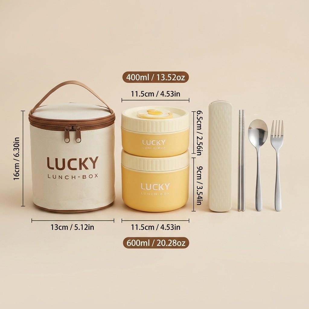 304 Stainless Steel Thermal Lunch Box Microwave Bento Box Portable Insulated Food Storage Containers For Kids Students School