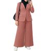ZANZEA Women Cardigan Blouse and Pants Casual Two Piece Suit Sets