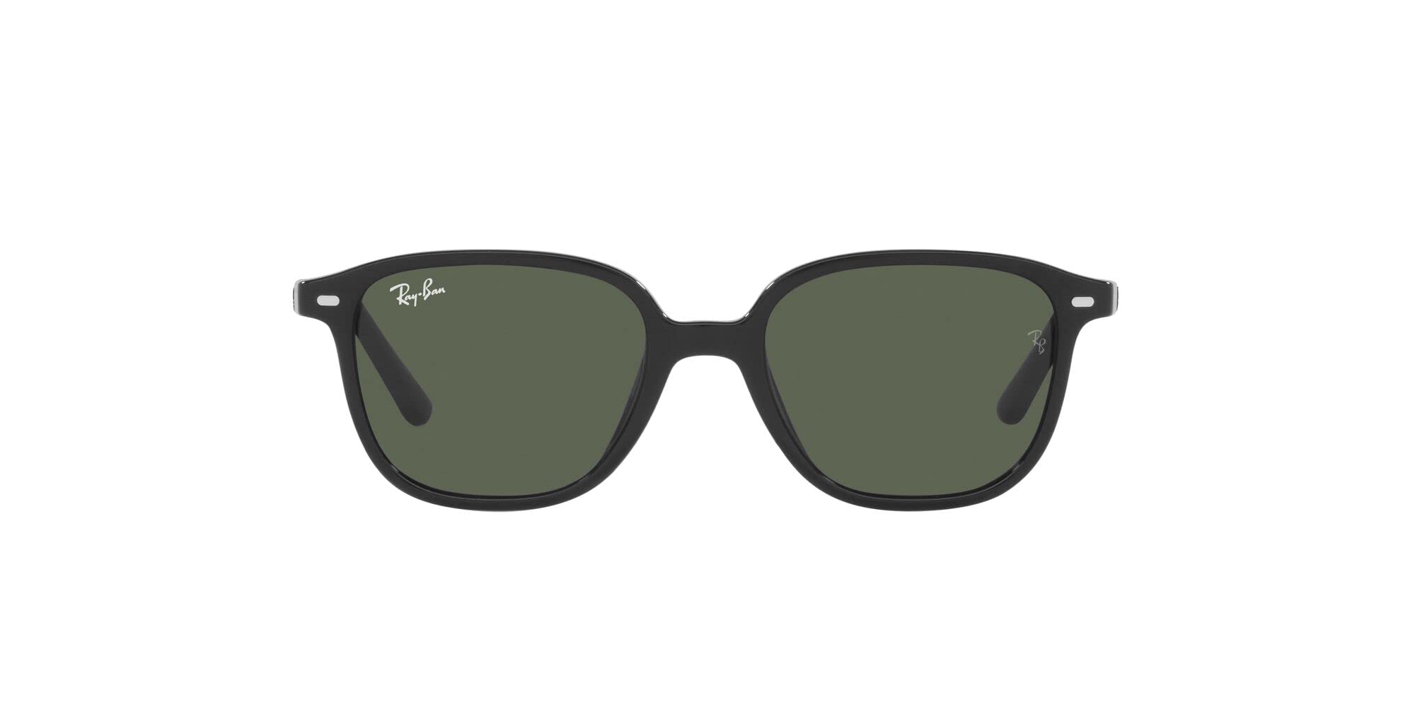 

RJ9093S Kids Green 45 Ray-Ban Sunglasses, Black/Gray Lens,