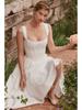 European-American Style Slim White Summer Dress