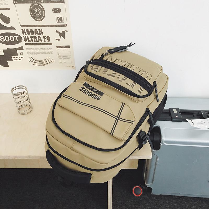 Student Bag Junior High School Students Large Capacity Backpack Men's Backpack