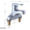 Wolf's Kiss Double-Hole Hot/Cold Basin Mixer Faucet