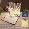 1/5Pcs Music Glowing Lighting Greeting Cards Birthday Blessing Postcard Handwritten Birthday Party Greeting Card