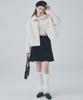 Majo Factory Double Wrap Mini Pleated Skirt [Navy]