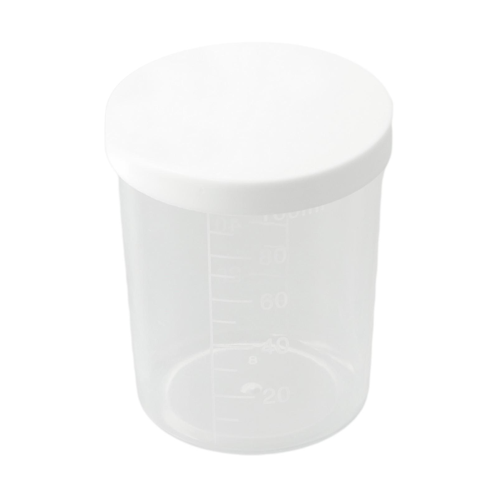 10PC Measuring Cup With Lid Transparent Plastic Graduated Measuring Cup 30-100ML 30ml