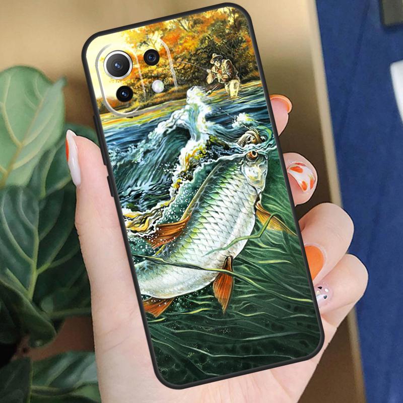 Fish Fishing Case For Xiaomi 17 Pro Max 14 15 Ultra 13T 14T 15T Pro POCO F8 F7 F5 F6 X5 X6 X7 Pro Coque