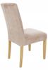 Cool Beige Velour Elastic Chair Cover [21We]
