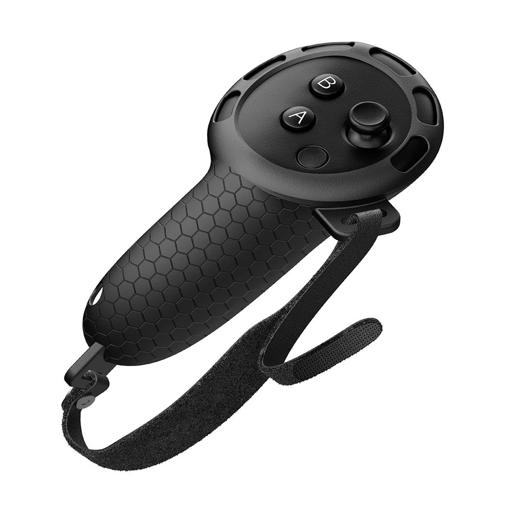 Silicone Controller Grips with Hand Strap Non-Slip Handle Cover Controllers Protector for Meta Quest 3S/Quest 3 VR Accessories