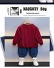 Boys' 2025 Korean Style Autumn Sweatshirt - Cool, Handsome Casual Top