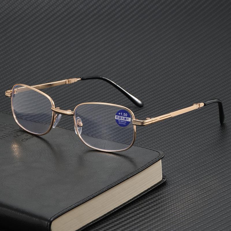 Folding Anti-Blue Reading Glasses Stall Running Rivers And Lakes Reading Glasses High Definition Anti-Fatigue Men And Women The Same Style