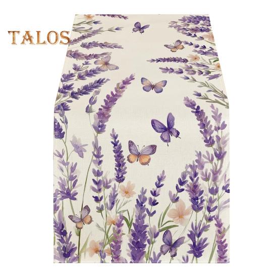 

Дорожка для стола с рождественским цветочным принтом, машинная стирка, украшение для домашней вечеринки, дорожка для стола, защищает стол от жары, царапин, пятен, скатерть One Size B