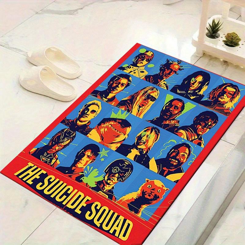 

1pc Suicide Squad Pattern Area Rug, Anti Slip Non Shedding Stain Resistant Carpet 60cm by 90cm