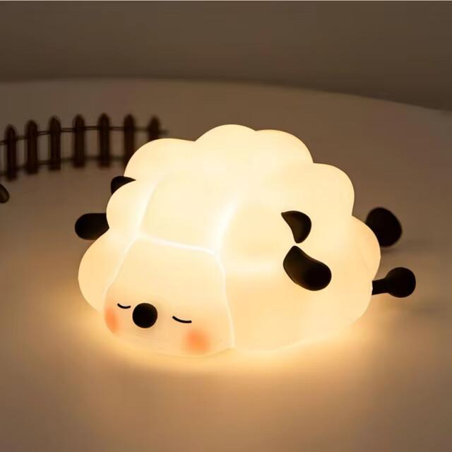 Bunny Silicone Night Light, Children's Room Decorative Lamp, USB Rechargeable Timer Dimmable Silicone Sleep Light