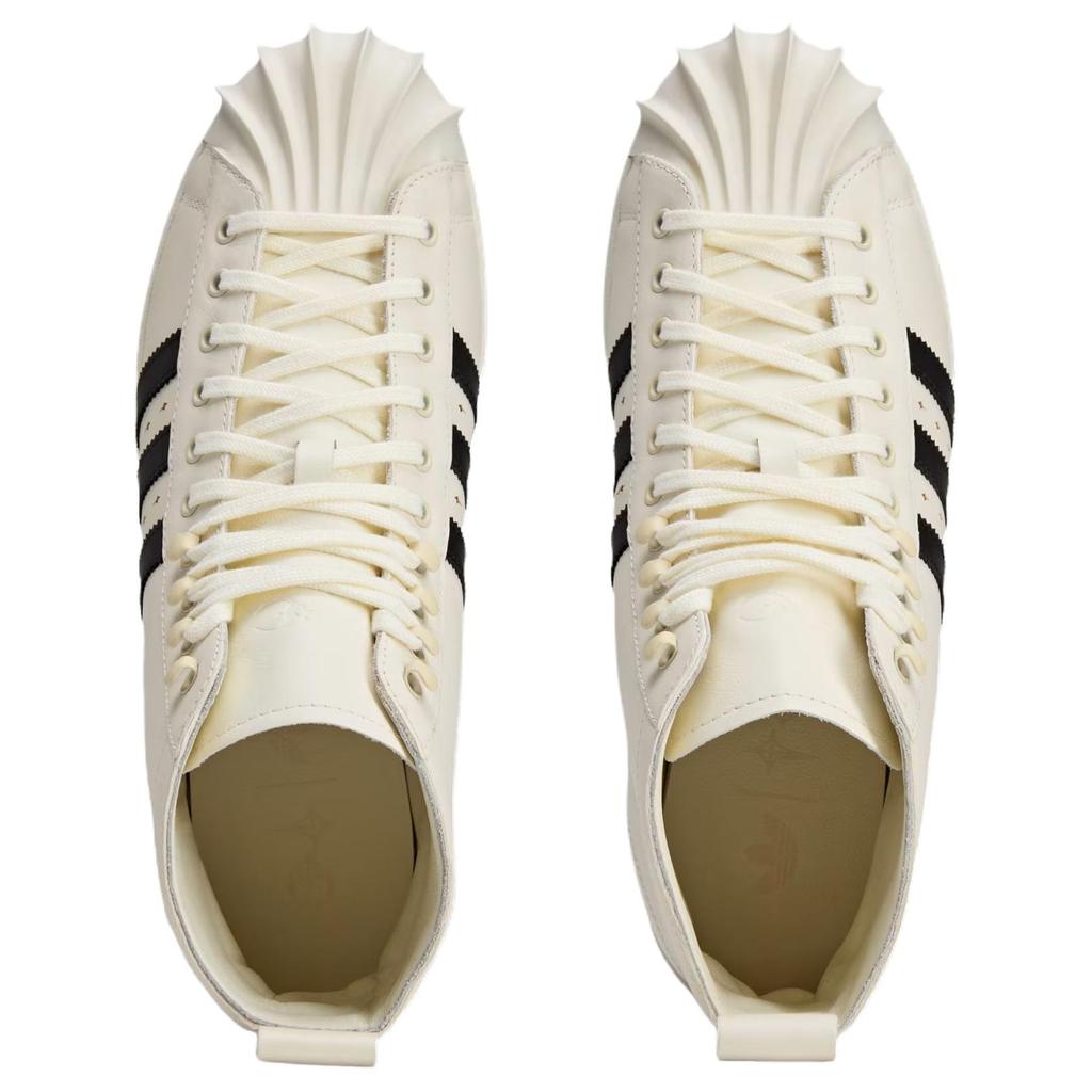 THUG CLUB X Adidas Originals SUPERSTAR High Top Skateboard Shoes Unisex Beige JS2489