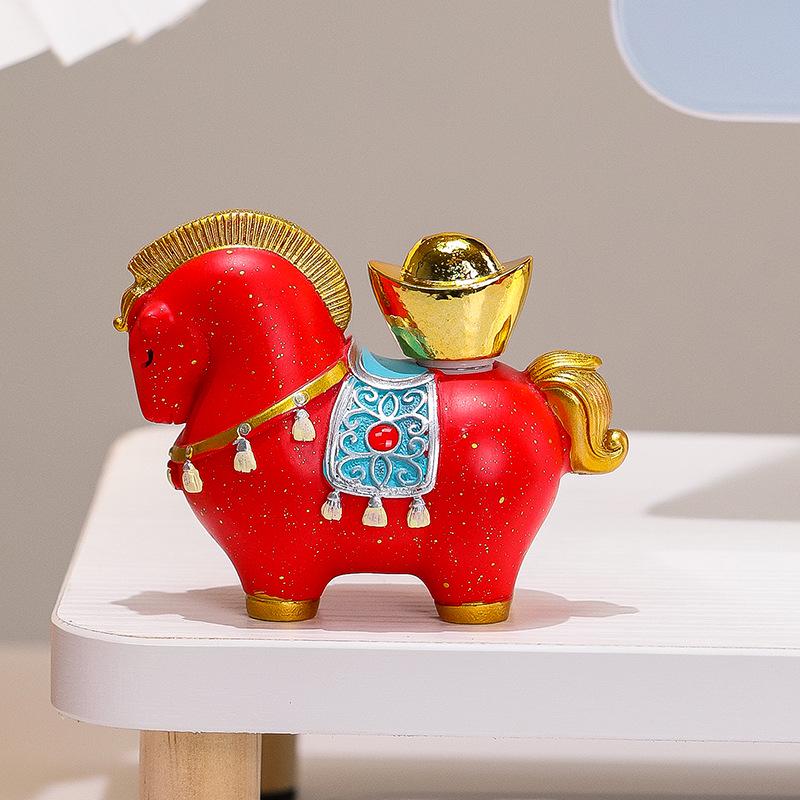 Year of the Horse Zodiac Gift Set: Contemporary Horse Ornament Souvenir