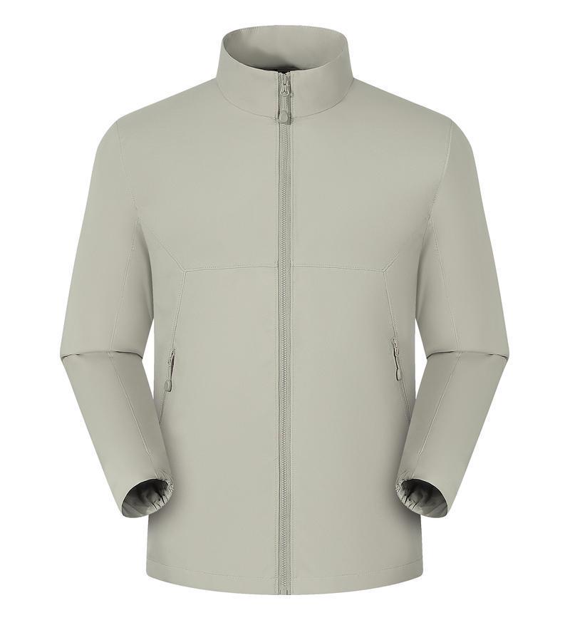 Men s Customizable Casual Jacket with Stand-Up Collar - Spring & Autumn XL