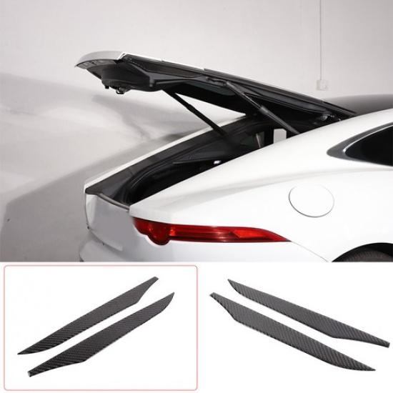 Soft Carbon fiber Rear tailgate side sticker For Jaguar F-TYPE 2013-