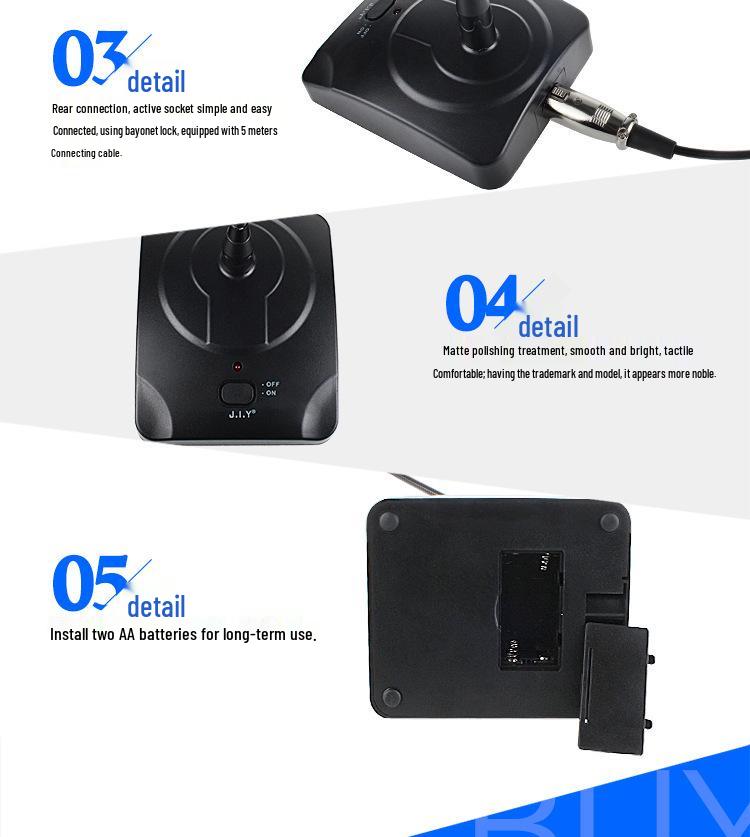 Desktop Wired Condenser Microphone for Teaching, Speech, and Broadcasting with Noise Reduction