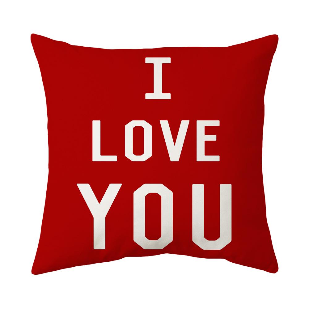 Valentine's Day Pillow New Sofa Cushion Bedside Backrest Plush Pillow Cover Shopee