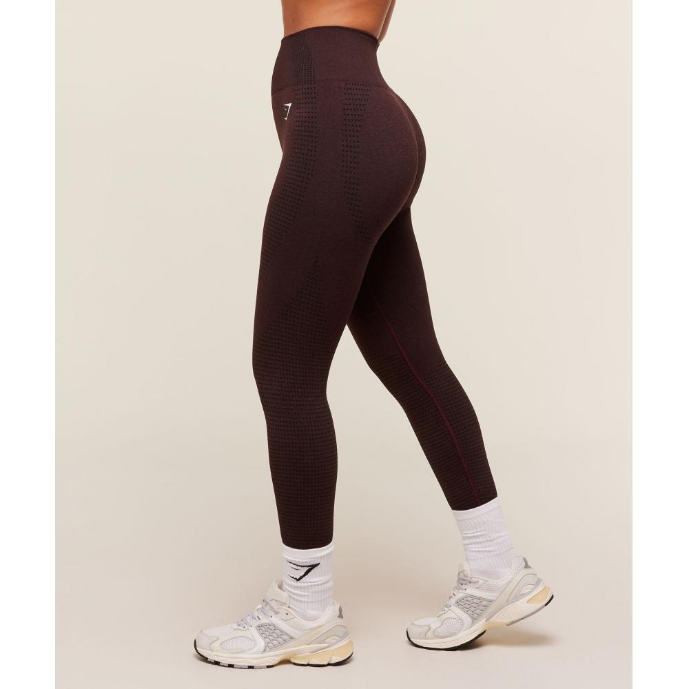 Gymshark Vital Leggings Rich Maroon Marl B1a2b Nc65