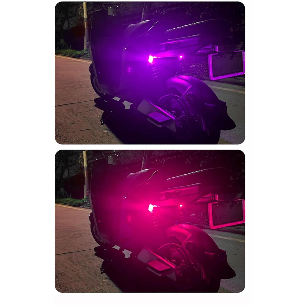 Wireless Flashing Lights, Motorcycle RGB Light, LED Anti-Collision Lights with Remote for Car and