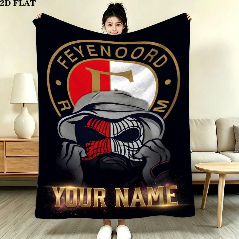 Custom Feyenoord Blanket, High quality Comfortable for All Seasons, Home Decor, Warmth and Comfort