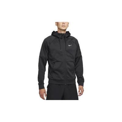 Therma Solid Logo Kapuzenpullover Herren Oberteile Schwarz DQ4830-010