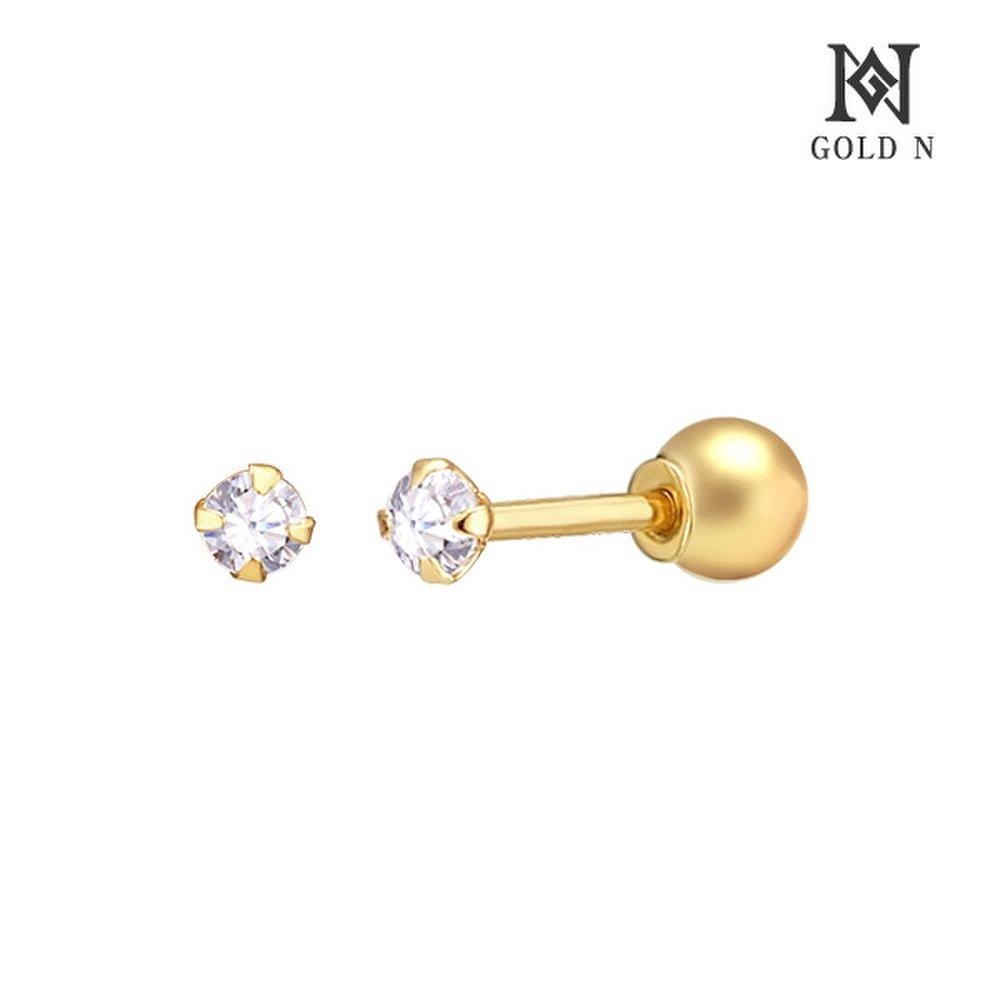 

Gold N 14K Simple Cubic 2mm Piercing