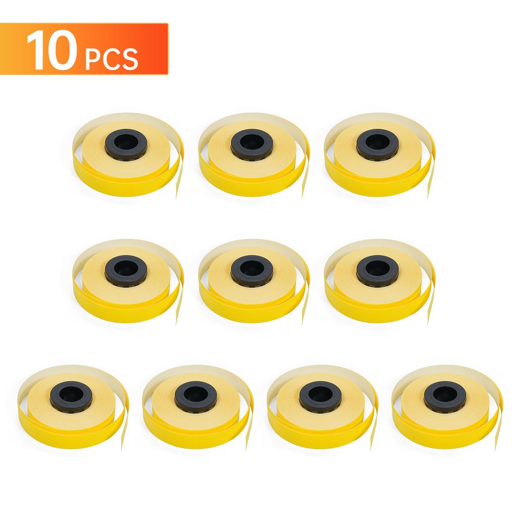 10-Pack PET Label Tapes Refills For MAX LM Label Printers LM-370A LM-380E LM-380A LM-380EZ